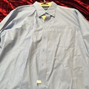 Freshly cleaned Paul Fredrick shirt size 18x37.